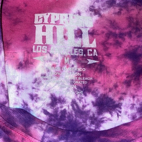 Med 2022 CYPRESS HILL "Phuncky Sh t" Purple Blue Red Tie-Dye Concert Tee - Picture 7 of 8